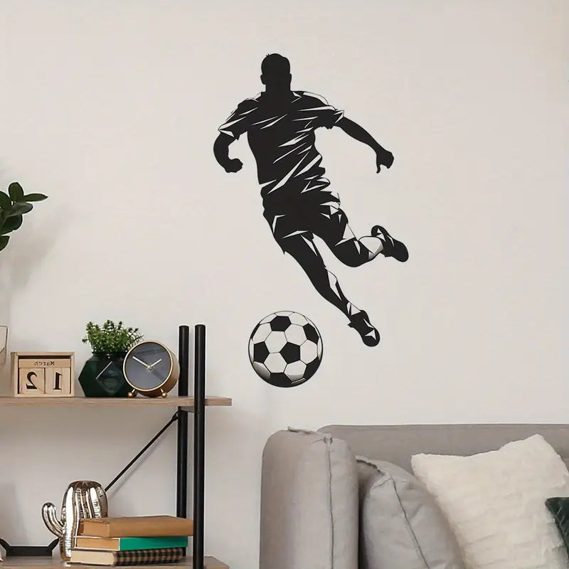 Football player acrylic wall mirror - Side Kick