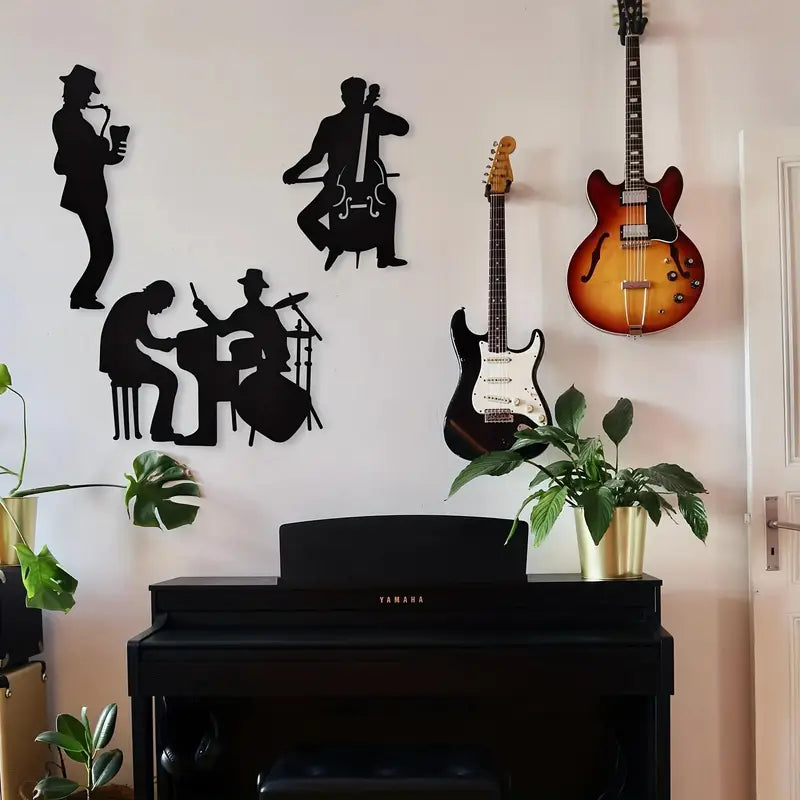 Contemporary Jazz Band Silhouette