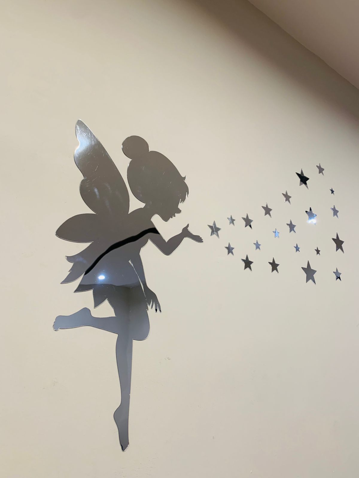 Fairy wall mirror (one fairy with 20 stars)