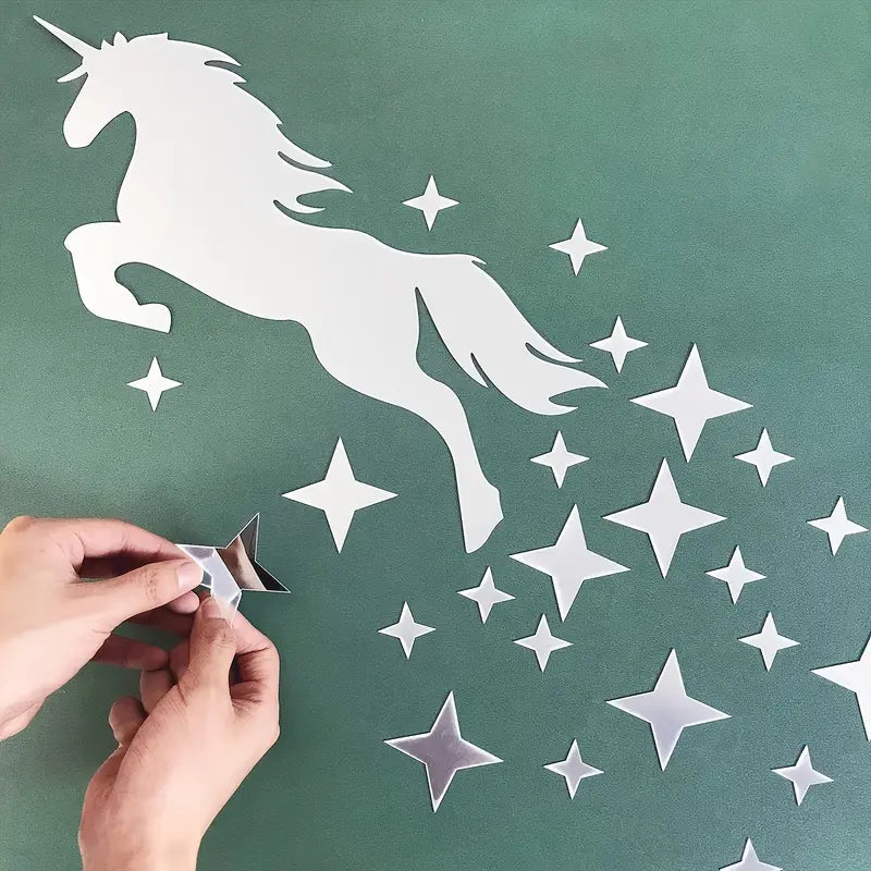 Unicorn acrylic wall mirror for kids