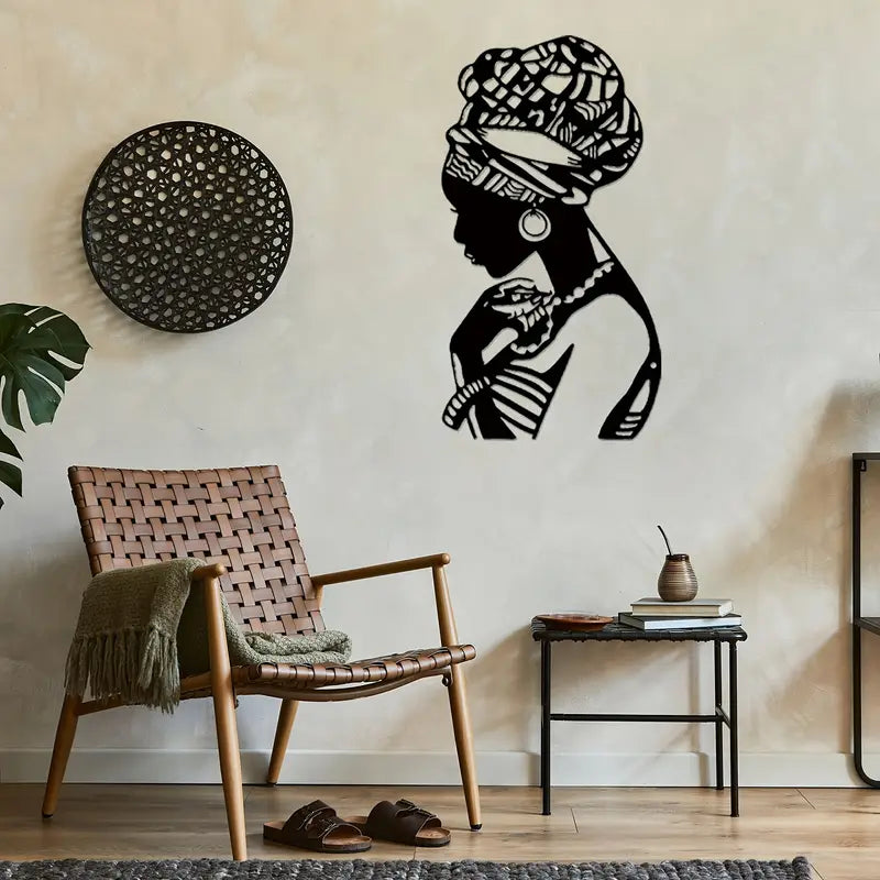 Unique African women silhouette wall mirror