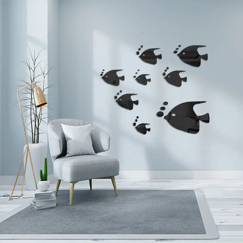 Dolphin shape wall mirror