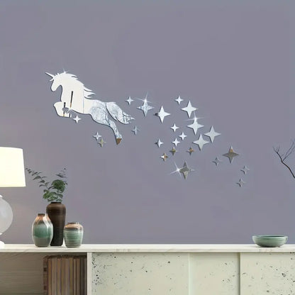 Unicorn acrylic wall mirror for kids