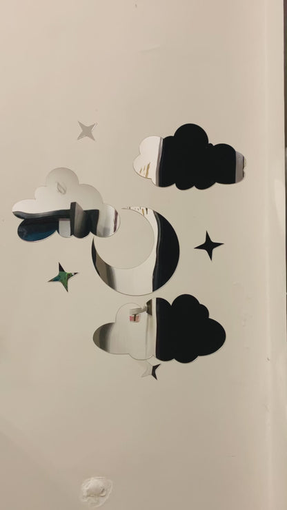 Cloud shape mirror(2 pieces)